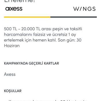 Akbank Harcama Ertelemesi Yapılmadı