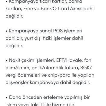Akbank Harcama Ertelemesi Yapılmadı