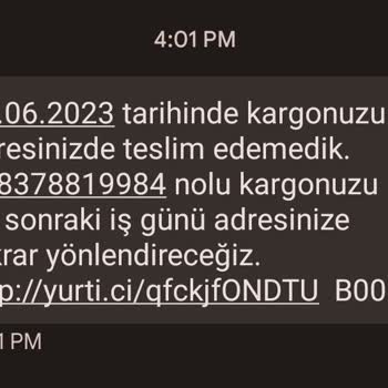 Yurtiçi Kargo Ürünümü Teslim Etmiyor!
