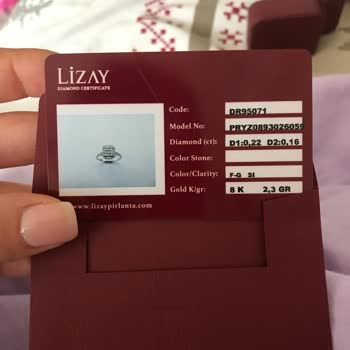 Lizay Pırlanta Pırlanta Baget Yüzük