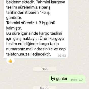 Koray Spor Sipariş Kargoya Verilmemesi