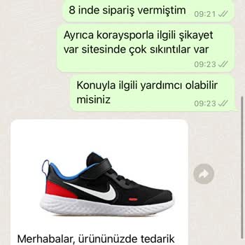Koray Spor Sipariş Kargoya Verilmemesi