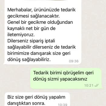 Koray Spor Sipariş Kargoya Verilmemesi