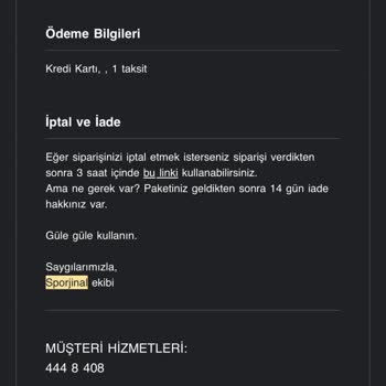 Puma Aldığım Ürünle İlgili Günlerdir Kargoya Verilmemiş Olması