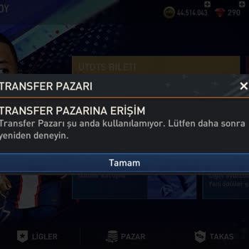 FİFA Mobile Transfer Markete Girememe
