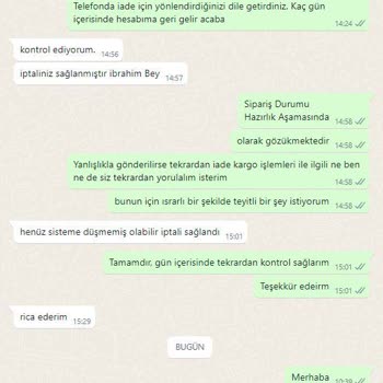 Epttavm De Emperor Satıcısı Siparişimi İptal Etmiyor