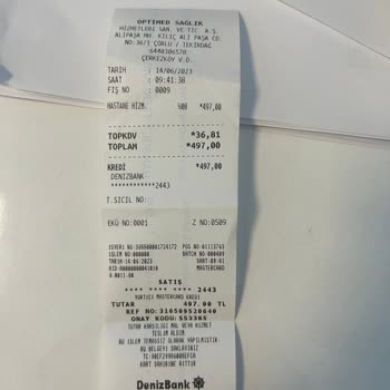 Özel Optimed Hastanesi Sağlık Sigortası Kapsamına Alınmayacak Şekilde Yapılan İşlem