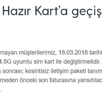 Turkcell Hazır Kart Geçişte Sim Kart Ücreti Faturaya Yansıtıyor