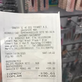 Gratis Etiket Fiyatı İle Ödetilen Fiyat Farkı