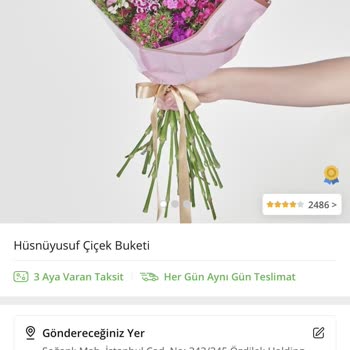 Çiçek Sepeti Küçücük Çiçek Gönderdi