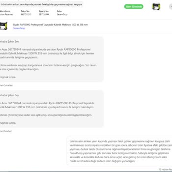 Sesam Grup Satın Aldığım Ürünün Zorla İptal Ettirilmeye Çalışılması