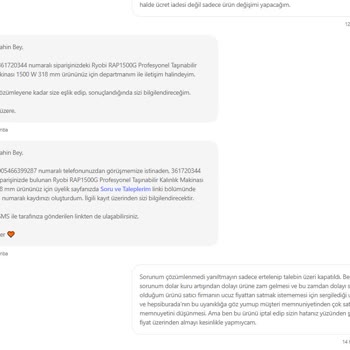 Sesam Grup Satın Aldığım Ürünün Zorla İptal Ettirilmeye Çalışılması