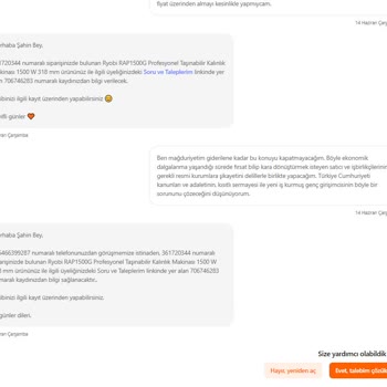 Sesam Grup Satın Aldığım Ürünün Zorla İptal Ettirilmeye Çalışılması