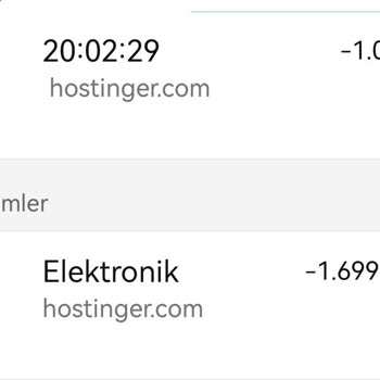 Hostinger.web.tr İznim Olmadan Hesabımdan Toplam 3000 TL Çekti!