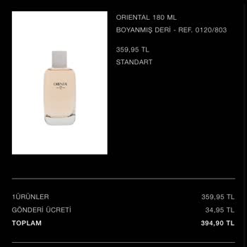 Zara Parfüm Başlığı Bozuk