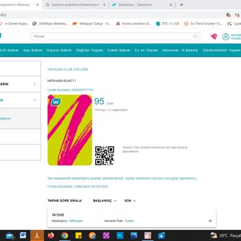 Watsons Puanlarımı Kullanmak İstiyorum Ama Kullanamıyorum.