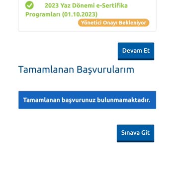 Anadolu Üniversitesi E Sertifika Programı Onayı!