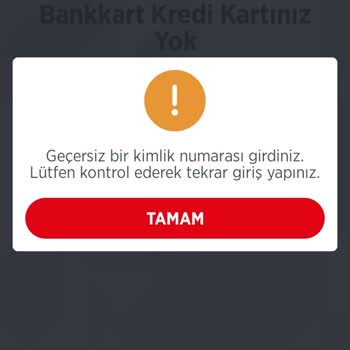 Ziraat Bankası Kredi Kartı Başvuru Hatası