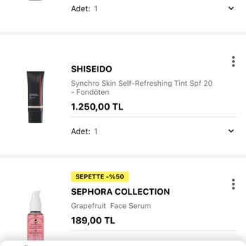 Sephora %40 İndirimde Yazan Ürüne Sepette Tam Fiyat Ödetiyor