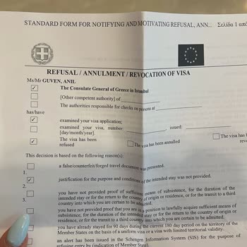 Kosmos Vize Hizmetleri Vize Evrakları Eksik Bahanesi