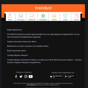 Trendyol Ekspres İle Gelen Kargom Kayıp