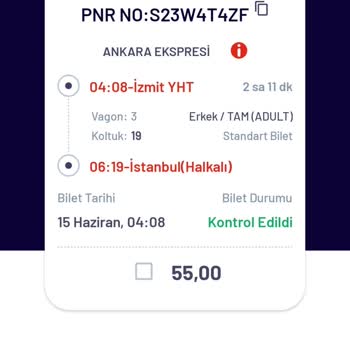 TCDD Bilet İade Etmiyor