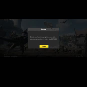 PUBG Mobile Gir Hatası İzin Hatası Ah Hatası