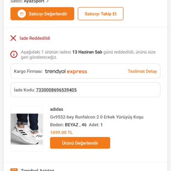 Trendyol Ayaz Sport Müşteri Mağduriyeti