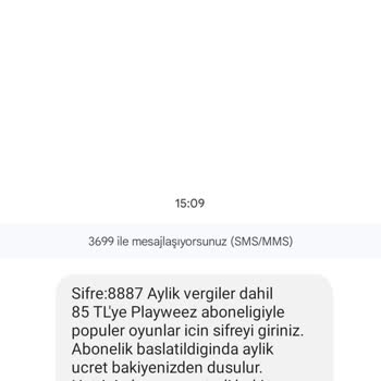 Playweez Aboneliğin İptalini İstiyorum