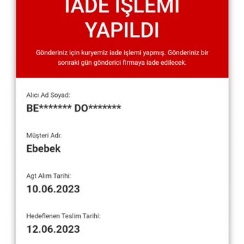 Ebebek Sorumsuzluğu Yüzünden Ürünüm Elime Ulaşmıyor.