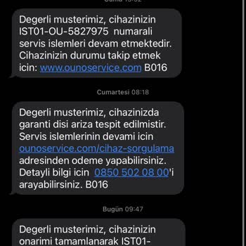 Ouno Service Hepsiburada Garanti Kapsamındaki Ürünün Onarımı Yapılmıyor