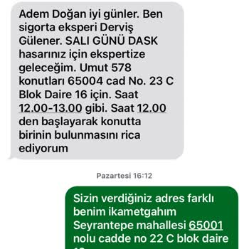 Halkbank Poliçe Adresini Yanlış Belirtmiş