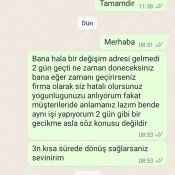 Seda Butik(Instagram) Yanlış Gönderilen Ürün İçin Değişim İstiyorum, Ulaşamıyorum