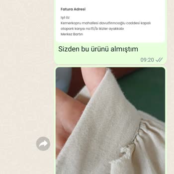MİQA Butik Miqa Butikten Aldığım Ürün Kalitesiz Çıktı