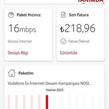 Vodafone Ev İnterneti Durduk Yere İptali
