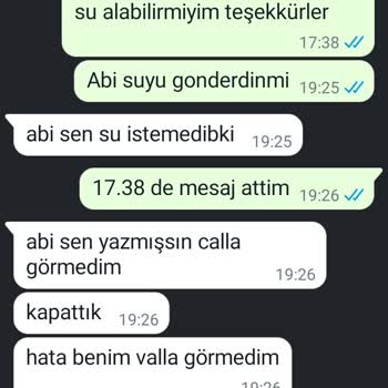 Beykar Su Su Siparişi WhatsApp Mesajını Görmesine Rağmen Sipariş Vermedin Linçi