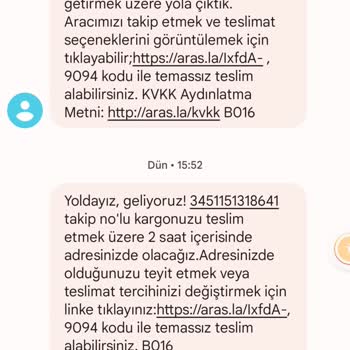 Kırıkhan Aras Kargo Elemanın Görevini Yapmaması