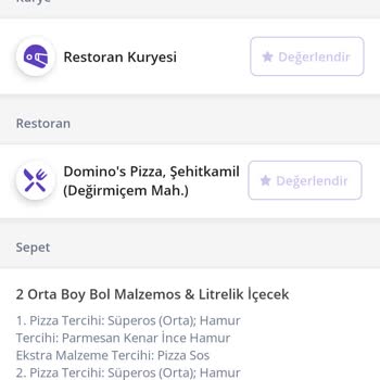 Domino's Pizza Malzemeden Çalıyor Siparişi Eksik Gönderiyor