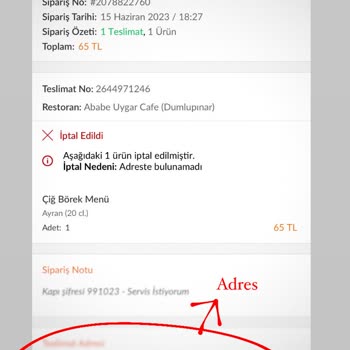 Trendyol Yemek Uygulamasının Kötü Hizmet Kalitesi