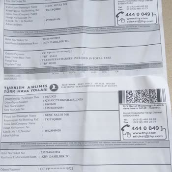 THY Onayım Olmadan İptal Edilen Bilet