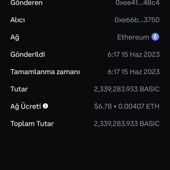 Coinbase Wallet Basıc Coin Eterhum İle Takas Yaptım Hesapta Bakiye Yok