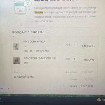 Shopier Sneakerslife.tr Sahte Ayakkabı Satıyor