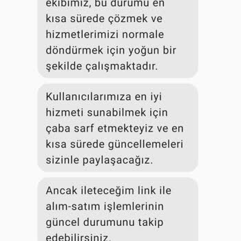 BTCTURK Teknik Çalışmaları Bitmeyen Düzelmeyen Online Alım Satım İşlem Sitesi