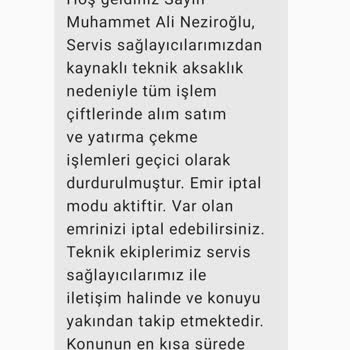 BTCTURK Teknik Çalışmaları Bitmeyen Düzelmeyen Online Alım Satım İşlem Sitesi