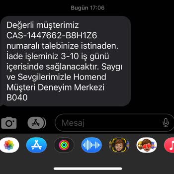 Homend, Ürünümü Kaybedip Fatura Tutarını İade Etmeye Çalışıyor