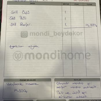 Mondi Still Oturma Grubu Teslimat Süresinde Teslim Edilmedi