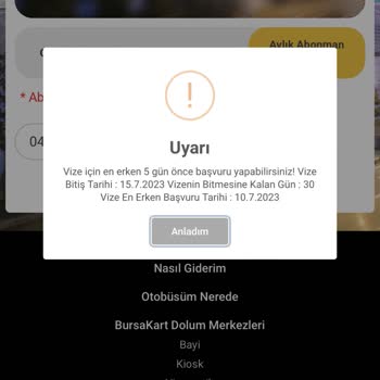 BURULAŞ Abonmanım Yenilememe Rağmen Basmıyor