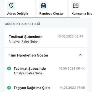 Trendyol Express Falez Şb... Dağıtımı Yapılamayan Ürün