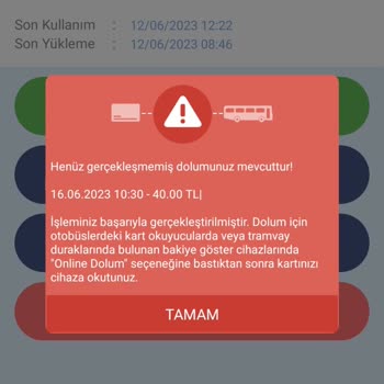 Kent Kart Online Yüklediğim Para Hesapta Görünmüyor