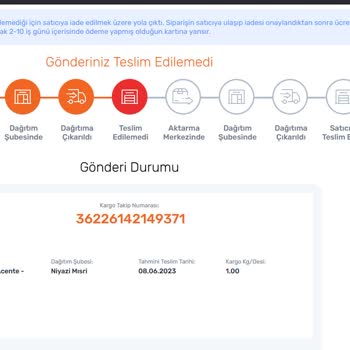 Sürat Kargo Malatya N. Mısri Şubesi'nden Çıkan Ürünüm Elime Ulaşmadı